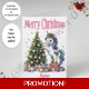 A5 or A4 Personalised Card - Merry..