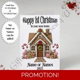A5 or A4 Personalised Card - Happy 1st.. A5 or A4 Personalised Card - Happy 1st..