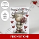 A5 or A4 Personalised Card - Happy..