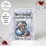 A5 or A4 Personalised Card - Merry Chr.. A5 or A4 Personalised Card - Merry Chr..