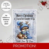 A5 or A4 Personalised Card - Merry Chr.. A5 or A4 Personalised Card - Merry Chr..