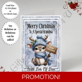 A5 or A4 Personalised Card - Merry Chr.. A5 or A4 Personalised Card - Merry Chr..