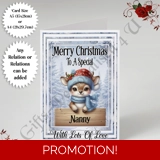 A5 or A4 Personalised Card - Merry Chr..