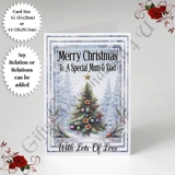A5 or A4 Personalised Card - Merry Chr.. A5 or A4 Personalised Card - Merry Chr..