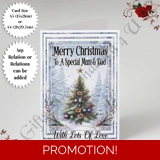 A5 or A4 Personalised Card - Merry Chr.. A5 or A4 Personalised Card - Merry Chr..