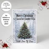 A5 or A4 Personalised Card - Merry Chr.. A5 or A4 Personalised Card - Merry Chr..