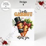 A5 or A4 Greeting Card - Valentine's D..