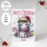 A5 or A4 Personalised Card - Merry Chr.. A5 or A4 Personalised Card - Merry Chr..