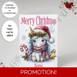 A5 or A4 Personalised Card - Merry Chr..