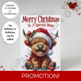 A5 or A4 Personalised Card - Merry Chr..