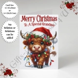 A5 or A4 Personalised Card - Merry Chr.. A5 or A4 Personalised Card - Merry Chr..