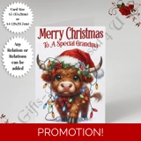 A5 or A4 Personalised Card - Merry Chr..