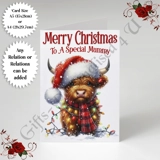 A5 or A4 Personalised Card - Merry Chr.. A5 or A4 Personalised Card - Merry Chr..