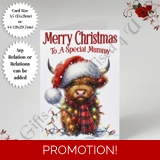 A5 or A4 Personalised Card - Merry Chr..