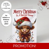 A5 or A4 Personalised Card - Merry Chr..