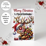 A5 or A4 Personalised Card - Merry Chr.. A5 or A4 Personalised Card - Merry Chr..