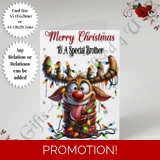 A5 or A4 Personalised Card - Merry Chr.. A5 or A4 Personalised Card - Merry Chr..