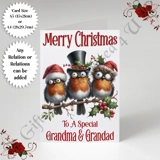 A5 or A4 Personalised Card - Merry Chr.. A5 or A4 Personalised Card - Merry Chr..