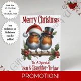 A5 or A4 Personalised Card - Merry Chr.. A5 or A4 Personalised Card - Merry Chr..