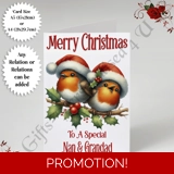 A5 or A4 Personalised Card - Merry Chr.. A5 or A4 Personalised Card - Merry Chr..