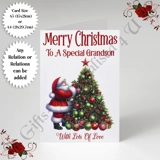 A5 or A4 Personalised Card - Merry Chr.. A5 or A4 Personalised Card - Merry Chr..