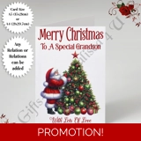 A5 or A4 Personalised Card - Merry Chr..