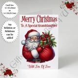 A5 or A4 Personalised Card - Merry Chr.. A5 or A4 Personalised Card - Merry Chr..