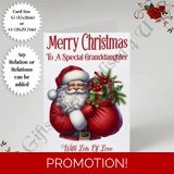 A5 or A4 Personalised Card - Merry Chr..