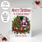A5 or A4 Personalised Card - Merry Chr.. A5 or A4 Personalised Card - Merry Chr..