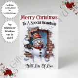A5 or A4 Personalised Card - Merry Chr.. A5 or A4 Personalised Card - Merry Chr..