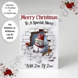 A5 or A4 Personalised Card - Merry Chr..