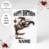 A5 or A4 Personalised Greeting Card - ..