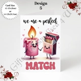 A5 or A4 Greeting Card - Valentine's D..