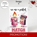 A5 or A4 Greeting Card - Valentine's D.. A5 or A4 Greeting Card - Valentine's D..