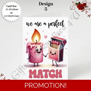 A5 or A4 Greeting Card - Valentine's Day / Love - Food Puns - Humour - D.5