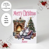A5 or A4 Personalised Card - Merry Chr.. A5 or A4 Personalised Card - Merry Chr..