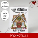 A5 or A4 Personalised Card - Happy 1st.. A5 or A4 Personalised Card - Happy 1st..