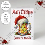 A5 or A4 Personalised Card - Merry Chr.. A5 or A4 Personalised Card - Merry Chr..