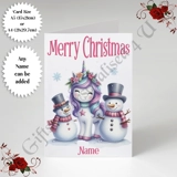 A5 or A4 Personalised Card - Merry Chr.. A5 or A4 Personalised Card - Merry Chr..