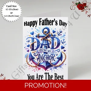 A5 or A4 Designed Greeting Card - Happy Father's Day - Dad - D.7