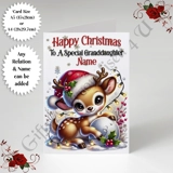 A5 or A4 Personalised Card - Happy Chr..