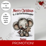 A5 or A4 Personalised Card - Merry Chr..