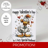 A5 or A4 Personalised Card - Happy Val..