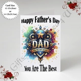 A5 or A4 Designed Greeting Card - Happ..