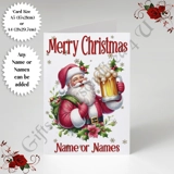 A5 or A4 Personalised Card - Merry Chr.. A5 or A4 Personalised Card - Merry Chr..
