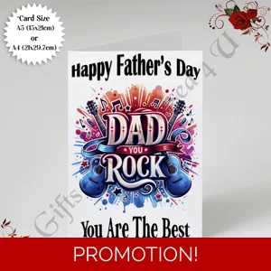 A5 or A4 Designed Greeting Card - Happy Father's Day - Dad - D.9