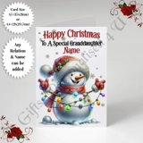 A5 or A4 Personalised Card - Happy Chr..