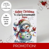 A5 or A4 Personalised Card - Happy Chr.. A5 or A4 Personalised Card - Happy Chr..