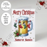 A5 or A4 Personalised Card - Merry Chr..