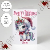 A5 or A4 Personalised Card - Merry Chr..